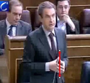 Zapatero aseverando